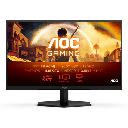 AOC | 27G42E | 27 " | IPS | FHD | 16:9 | 180 Hz | 1 ms | 1920 x 1080 pixels | 300 cd/m² | HDMI ports quantity 1 | Black