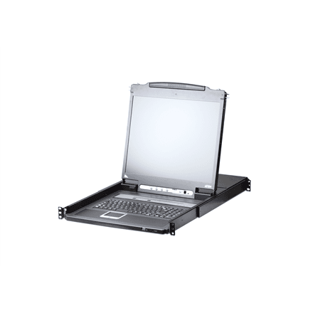 Aten | KVM over IP Switch with Daisy-Chain Port and USB Peripheral Support | CL5708IN 8-Port PS/2-USB VGA 19" LCD KVM