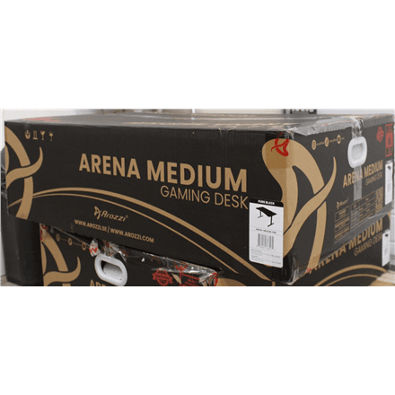 SALE OUT. | Arozzi | Gaming Desk | Arena Medium | Black | DAMAGED PACKAGING, SCRATCHED PARTS AND TABLE TOP | 24 month(s)