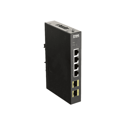 D-Link DIS-100G-6S Switch L2 Unmanaged Industrial, 4x10/100/1000Base-T ports, Steel case | D-Link