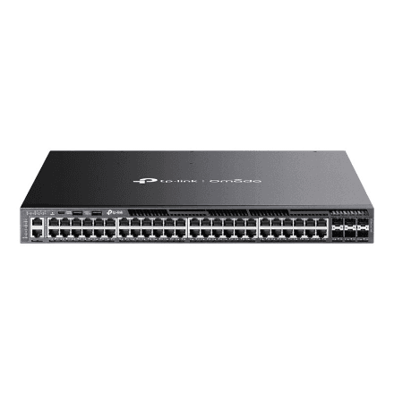 TP-LINK SG6654XHP Omada 48-Port Gigabit Stackable L3 Managed PoE+ Switch with 6 10G Slots | TP-LINK