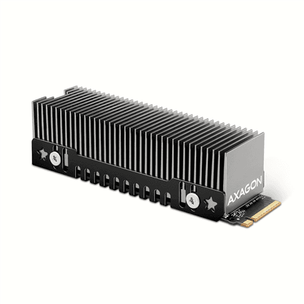 AXAGON Aluminum passive cooler for single and double-sided M.2 SSDs size 2280, height 24 mm | CLR-M2XT