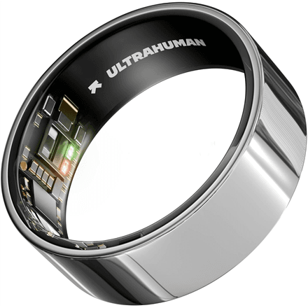 Ultrahuman | Ring Air | Space Silver | Size 12 | Smart Ring