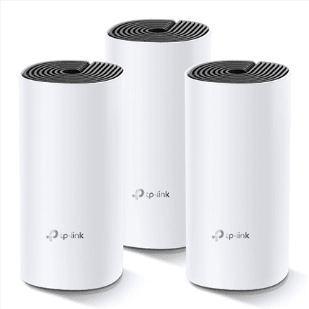 TP-LINK | Whole Home Mesh WiFi System | Deco M4 (3-Pack) | 802.11ac | 300+867 Mbit/s | 10/100/1000 Mbit/s | Ethernet LAN (RJ-45) ports 2 | Mesh Support Yes | MU-MiMO Yes | No mobile broadband | Antenna type 2xInternal...