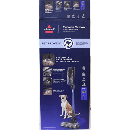 SALE OUT. Bissell Stick Vacuum | PowerClean FurGuard Pro | Cordless operating | 280 W | 25.2 V | Operating time (max) 50 min | Black/Titanium/Midnight Blue | Warranty 24 month(s) | Battery warranty 24 month(s) | DEMO