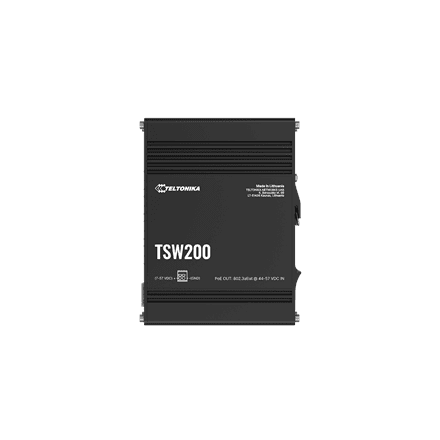 Teltonika | TSW200 | Industrial POE+ Ethernet Switch | DIN rail mountable | SFP ports quantity 2 | PoE+ ports quantity 8