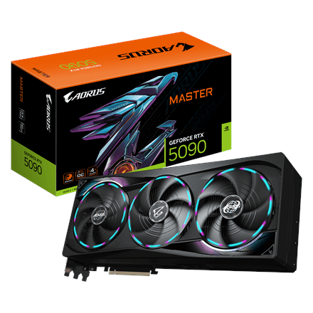 Gigabyte AORUS GeForce RTX 5090 MASTER 32G | NVIDIA | 32 GB | GeForce RTX 5090 | GDDR7 | HDMI ports quantity 1 | PCI-E 5.0