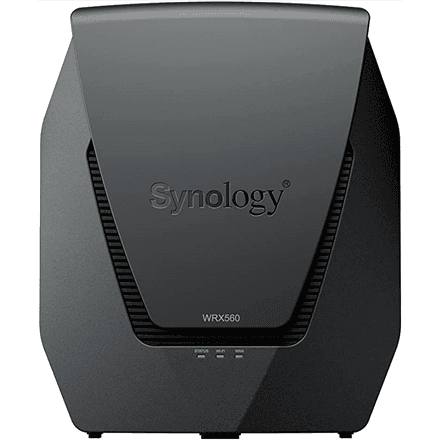 Synology | Dual-Band Wi-Fi 6 Router | WRX560 | 802.11ax | 600+2400 Mbit/s | 10/100/1000 Mbit/s | Ethernet LAN (RJ-45) ports 4 | Mesh Support Yes | MU-MiMO No | No mobile broadband | Antenna type Internal