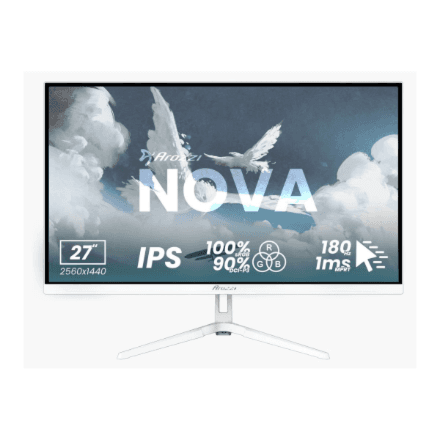 Arozzi | Nova | 27 " | IPS | QHD | 16:9 | 180 Hz | 1 ms | 2560 x 1440 pixels | 350 cd/m² | HDMI ports quantity 2 | White