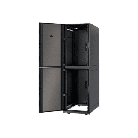 APC NetShelter SX Colocation 2 x 20U 600mm Wide x 1070mm Deep Enclosure with Sides Black | Schneider Electric