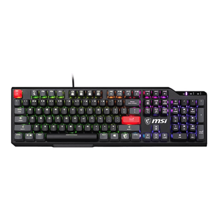 MSI | VIGOR GK41 DUSK LR US | Gaming keyboard | Wired | US | Kailh Red | Black