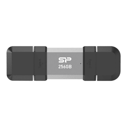 Silicon Power Dual USB Drive | Mobile C51 | 256 GB | USB Type-C/Type-A | Silver