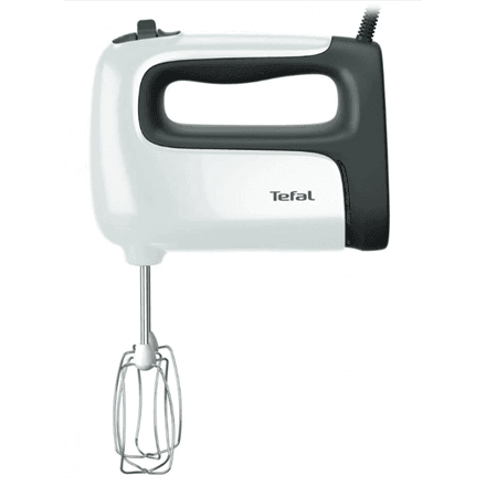 TEFAL | Hand mixer | HT461138 Prep'Mix+ | Hand Mixer | 500 W | Number of speeds 5 | Turbo mode | White/Grey