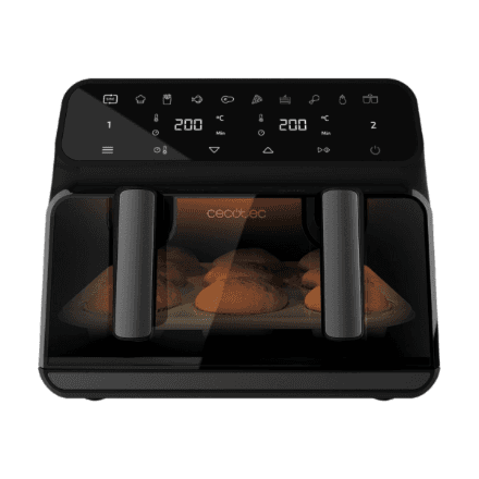 Cecotec Double hot air fryer | Cecofry Advance 9000 Window | Power 2200 W | Capacity 9 L | Black