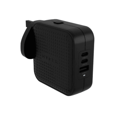 Hyper HyperJuice 70W USB-C GaN Travel Charger (3C+1A) - Black | Hyper