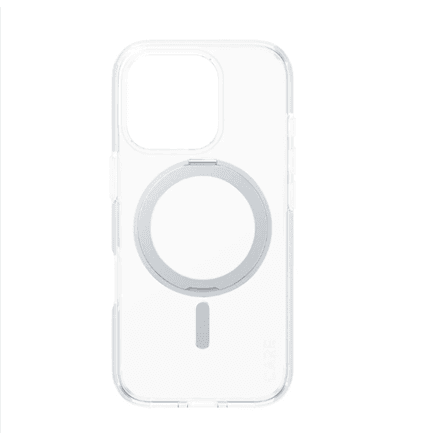 CARE Feature Case | Back cover | Apple | iPhone 16 PRO | Recycled plastic | Silver | Kickstand & MagSafe