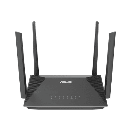 Asus | AX1800 AiMesh Wireless Router | RT-AX52 | 802.11ax | 10/100/1000 Mbit/s | Ethernet LAN (RJ-45) ports 3 | Mesh Support Yes | MU-MiMO No | No mobile broadband | Antenna type External