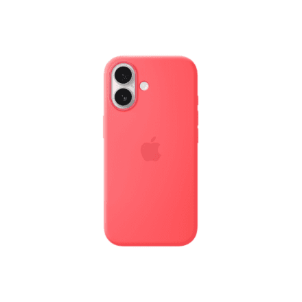 Apple iPhone 17 Silicone Case with MagSafe – Bright Guava | Apple