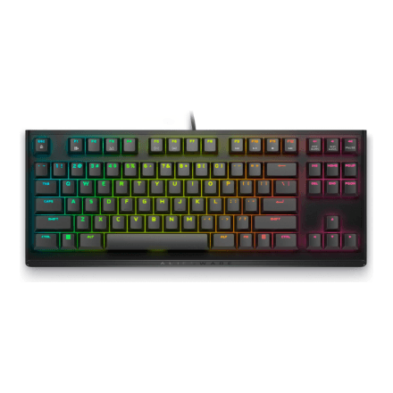 Dell Alienware Tenkeyless AW420K | Gaming Keyboard | Wired | EN | CHERRY MX Red | Dark Side of the Moon
