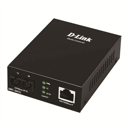 D-Link | Multi-mode Media Converter | DMC-G02SC | 1000Base-SX SC port | 10/100/1000Base-T port