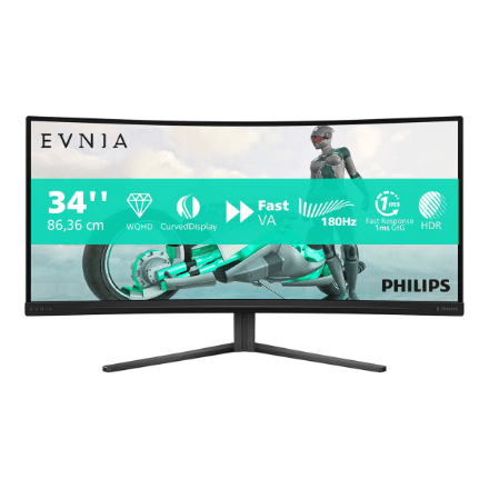 Philips | 34M2C3500L/00 | 34 " | VA | 21:9 | 180 Hz | 1 ms | 3440 x 1440 pixels | 300 cd/m² | HDMI ports quantity 2 | Warranty 24 month(s)