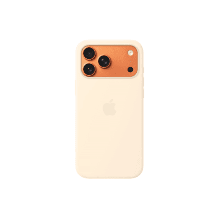 Apple iPhone 17 Pro Max Silicone Case with MagSafe – Vanilla | Apple