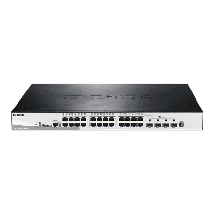 D-Link DGS-1510-28XMP/E 28-Port Gigabit Stackable POE Smart Managed Switch including 4 10G SFP+ | D-Link