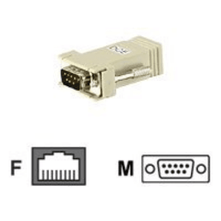 Aten SA0142 adapter RJ45(F) TO DB9(M) DCE BLACK | Aten