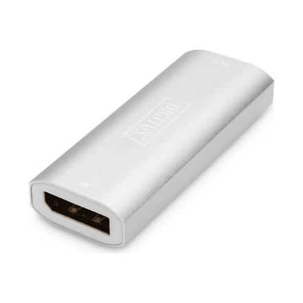 Digitus | 8K DP Repeater 30 m | DS-55524 | The repeater allows you to extend a DP signal to up to 30 m. This corresponds to the VESA DisplayPort Standard 1.4. It supports resolutions up to 8K/30Hz. Power supply is pro...