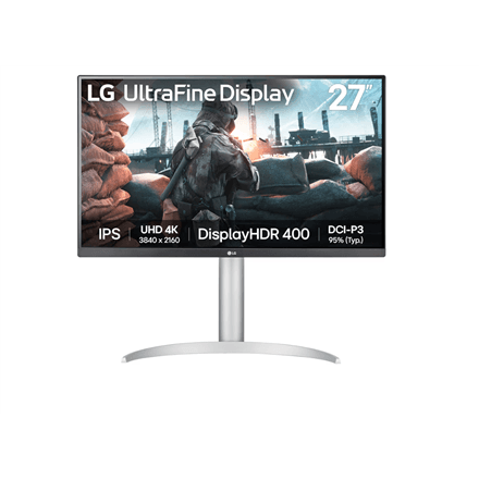 LG | 27UP650K-W | 27 " | IPS | UHD | 16:9 | 60 Hz | 5 ms | 3840 x 2160 pixels | 400 cd/m² | HDMI ports quantity 2