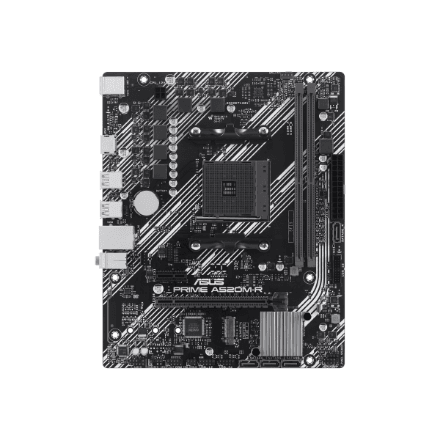 Asus | Processor family AMD A520 | Processor socket 1 x Socket AM4 | 2 DIMM slots - DDR4, ECC, unbuffered | Supported hard disk drive interfaces SATA-600 (RAID), 1 x M.2 | Number of SATA connectors 4