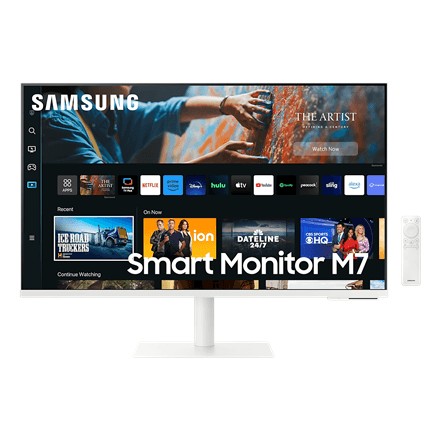 Samsung | 4K Smart monitor M70C with integrated apps | LS27CM703UUXDU | 27 " | VA | 16:9 | 60 Hz | 4 ms | 3840 x 2160 pixels | 300 cd/m² | HDMI ports quantity 1 | White