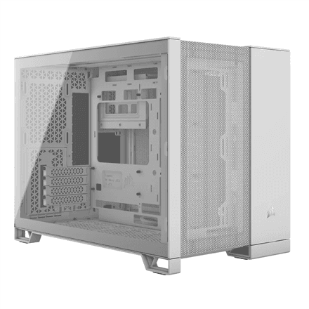 Corsair Dual Chamber PC Case | 2500D AIRFLOW | White | Mid Tower | Micro-ATX