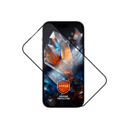 Fixed Armor | Screen protector | Apple | iPhone 15 Plus/iPhone16 Plus | Tempered glass | Black