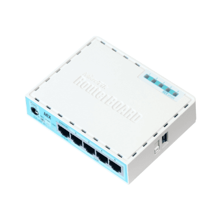 Mikrotik Wired Ethernet Router (No Wifi) RB750Gr3, hEX, Dual Core 880MHz CPU, 256MB RAM, 16 MB (MicroSD), 5xGigabit LAN, USB, PCB and Voltage temperature monitor, Beeper, IP20, Plastic Case, RouterOS L4 | MikroTik | E...