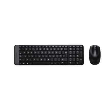 Logitech | Combo Wireless Keyboard and Mouse | MK220 | Keyboard and Mouse | Wireless | Mouse included | US | N/A | Black