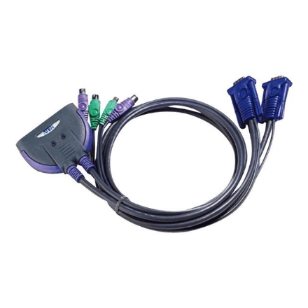 Aten 2-Port PS/2 VGA Cable KVM Switch (0.9m) | Aten | 2-Port PS/2 VGA Cable KVM Switch (0.9m)