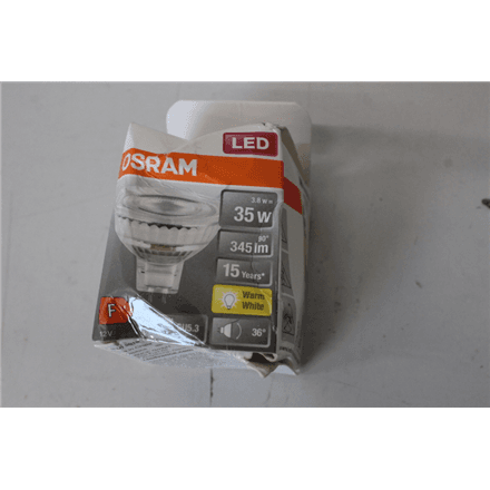 SALE OUT. Osram Parathom Reflector LED 12V MR16 35 non-dim 36° 3,8W/827 GU5.3 bulb | SALE OUT. | Osram Parathom Reflector LED | GU5.3 | 3.8 W | Warm White | DAMAGED PACKAGING