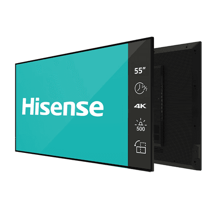 Hisense | Outdoor High Brightness Display | 55OP90FE | 55 " | Landscape/Portrait | 24/7 | Android | Wi-Fi | 8 ms | 178 ° | 178 ° | 4000 cd/m²