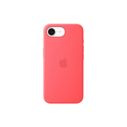 Apple iPhone 17e Silicone Case with MagSafe – Bright Guava | Apple