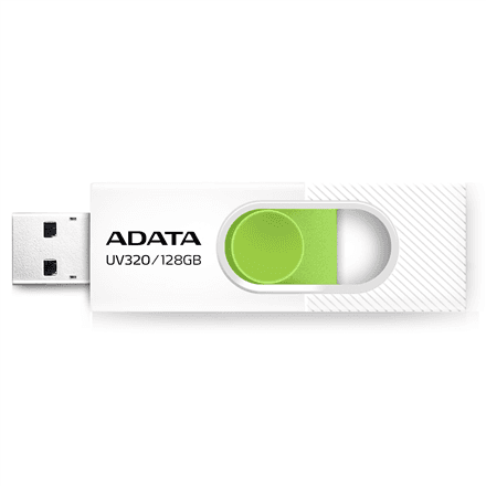 ADATA | USB Flash Drive | UV320 | 128 GB | USB Type-A | White/Green