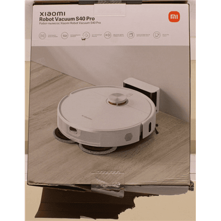SALE OUT. Xiaomi Robot Vacuum S40 Pro EU | Xiaomi Robot Vacuum S40 Pro EU | Wet&Dry | 5200 mAh | Dust capacity 0.43 L | 15000 Pa | White | DAMAGED PACKAGING