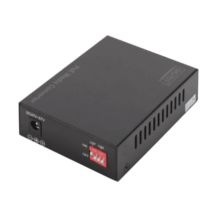 DIGITUS Gigabit Ethernet PoE+ Media Converter, SFP | Digitus
