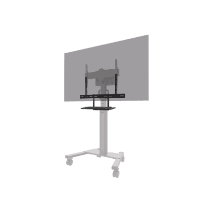 Neomounts Floor stand | AV40-500BL Keyboard Shelf Kit | Height adjustment | 43-110 " | Maximum weight (capacity) 2.5 kg | Black