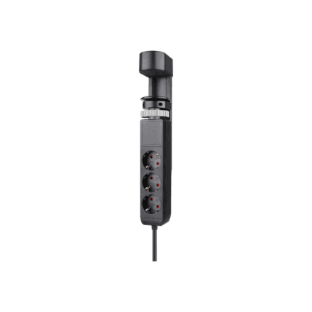 Neomounts | Desk socket with clamp and USB-C and USB-A ports - Quick charge | DS22-840BL6