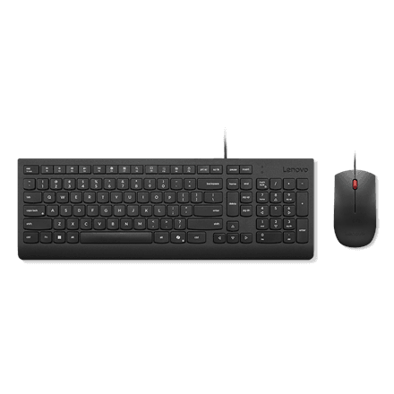 Lenovo Essential Wired Combo Keyboard and Mouse | Keyboard and Mouse Set | Wired | Mouse included | Estonian | Black