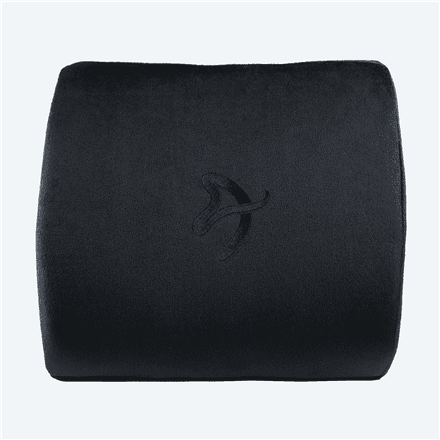 Arozzi Lumbar Support Pillow | Velvet polyester | Black