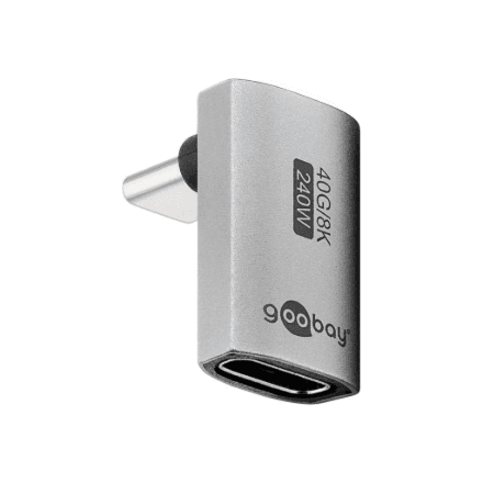 Goobay USB-C Adapter Vertical 90° Long, USB4 | 74442
