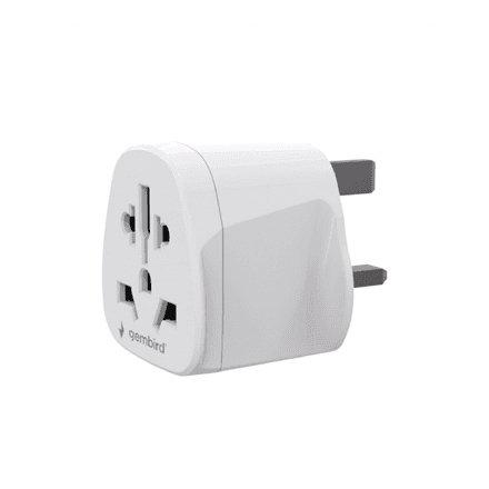 Gembird World to UK power adapter plug, 10 A | A-AC-UKMINTF
