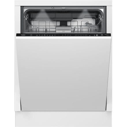 BEKO Dishwasher | BDIN38542P | Built-in | Width 60 cm | Number of place settings 15 | Number of programs 8 | Energy efficiency class C | Display | AquaStop function | White